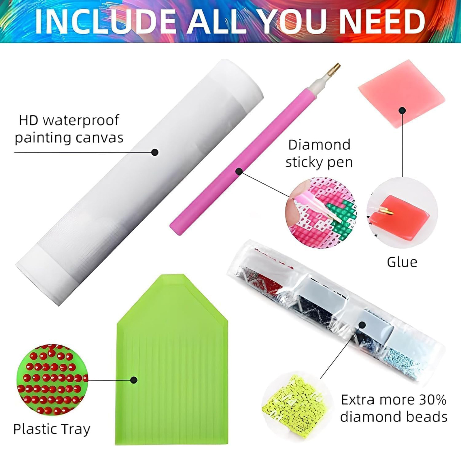 Transfronterizo Van Gogh Starry Sky Meow Pintura de diamantes Dibujos animados creativos Diy Niños Pegatinas hechas a mano Pintura decorativa de diamantes al por mayor