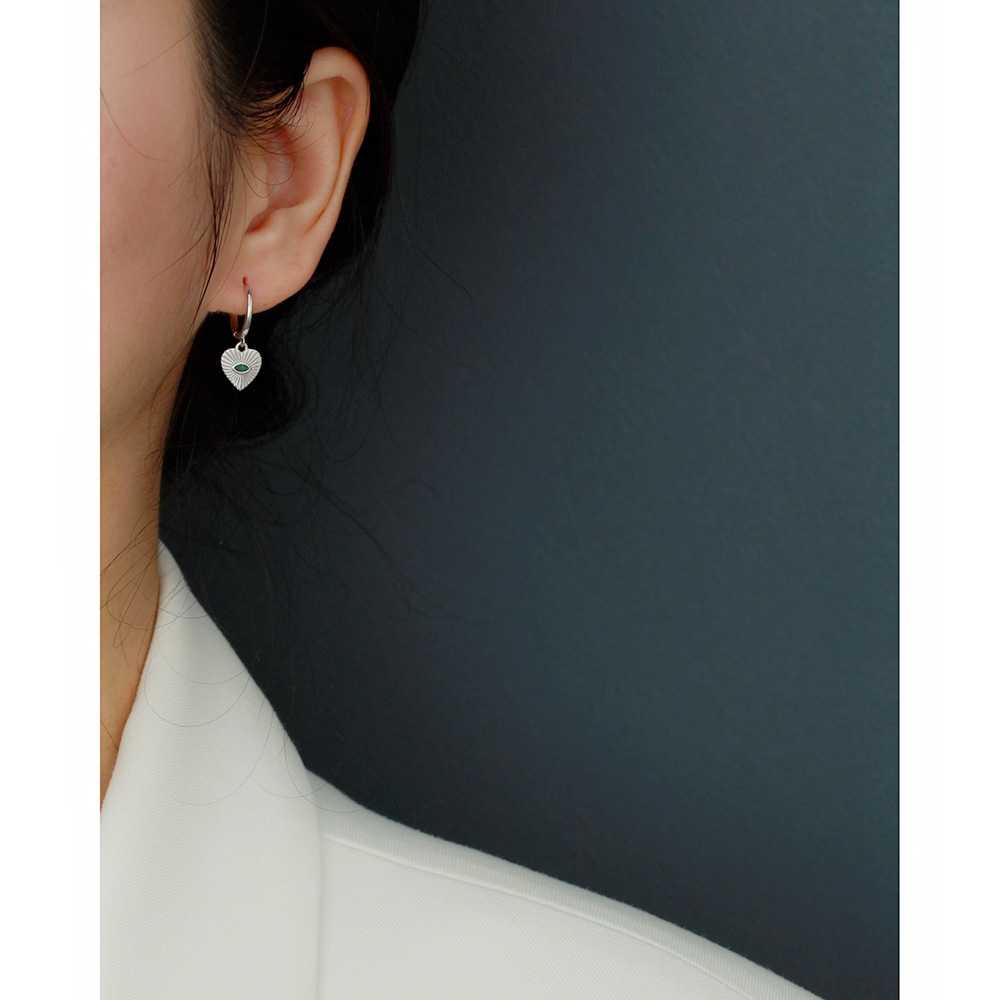 925 Sterling Silver Ear Needle Material 18K Real Gold Plated, Platinum Plated Plating Material 1 Pair Silver Zircon Heart Shape Dangling Earrings