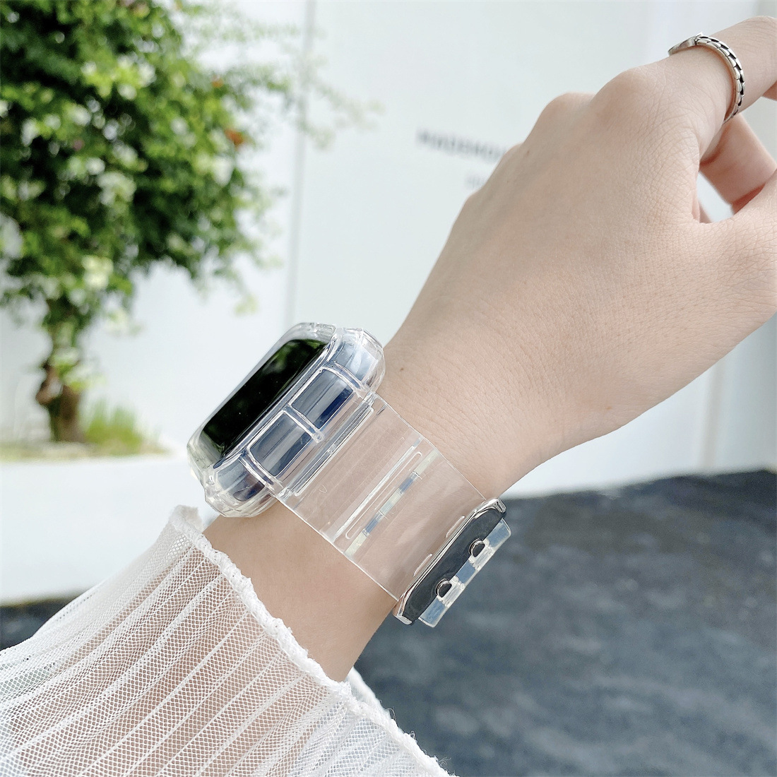 40g Weight iPhone Applicable Brands Watch Strap Classification tpu Material Solid Color Pattern Simple Style Style Simple Style Solid Color IPhone Watch Strap 5
