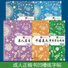 行楷凹槽字帖成人练字行书帖成年男生女生钢笔速成行书速成