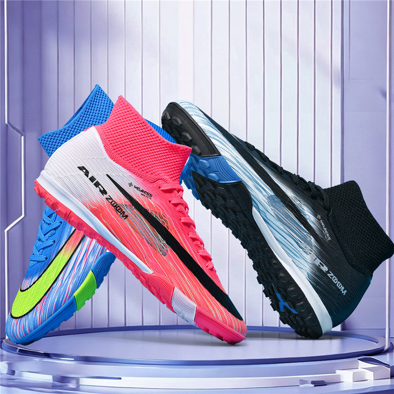 Zapatos de Fútbol de Caña Alta Modelo 17 de KPU Transpirable para Césped