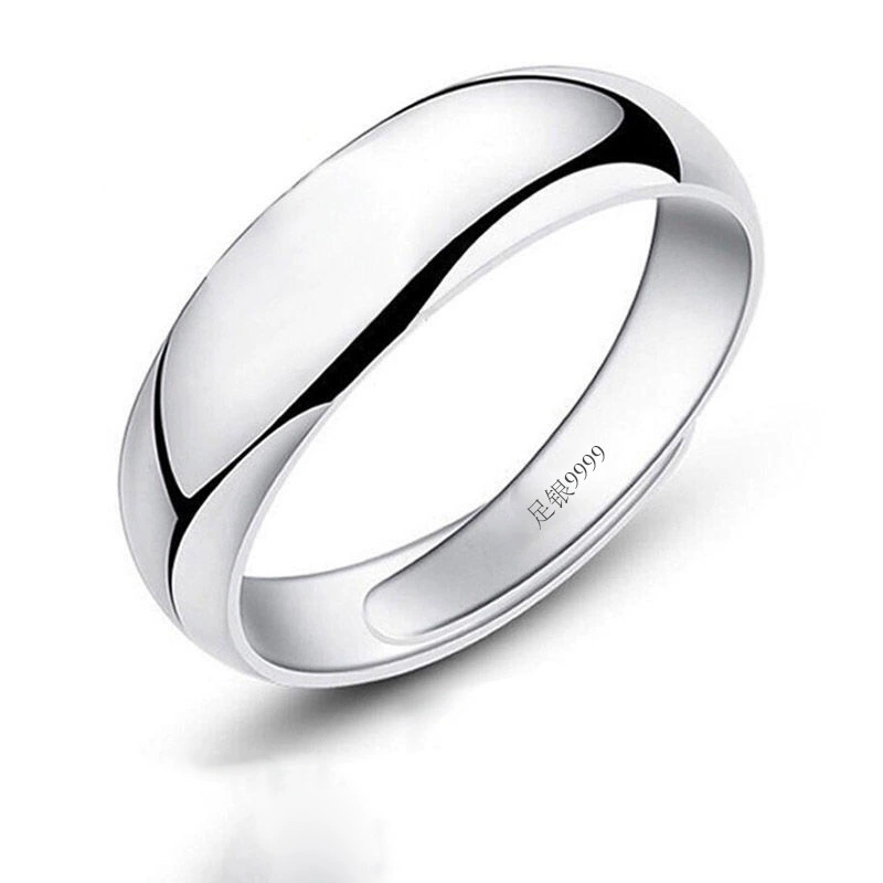 Glossy adjustable ring for beloved, simple and elegant design