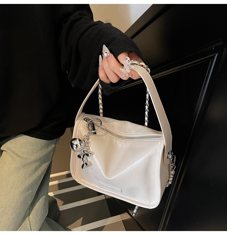 Fashionable single-shoulder bag, casual women's bag 2025 Summer new Korean style, ins style, versatile, hand-held crossbody small square bag undefined