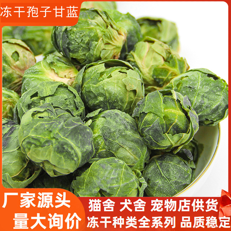 Freeze-Dried Cabbage Dog Snacks Pet Freeze-Dried Vegetables Dog Food Mixed with Food Kittens Puppies Cats Freeze-Dried Vegetables Wholesale