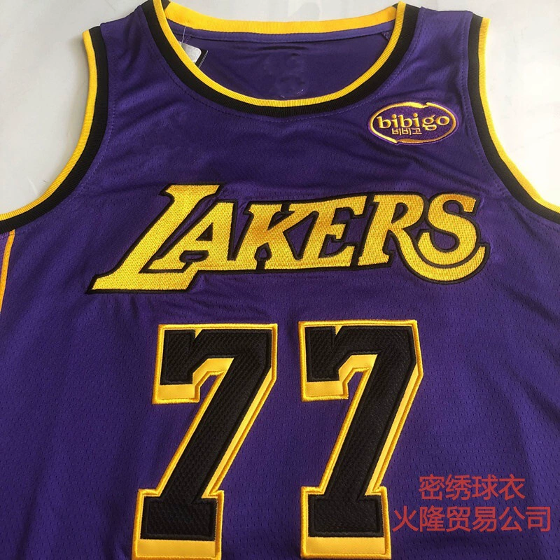 Lakers 77 Luka Dončić Doncic джерси 25 сезон новая плотная вышивка баскетбольный джерси иностранная торговля оптовая