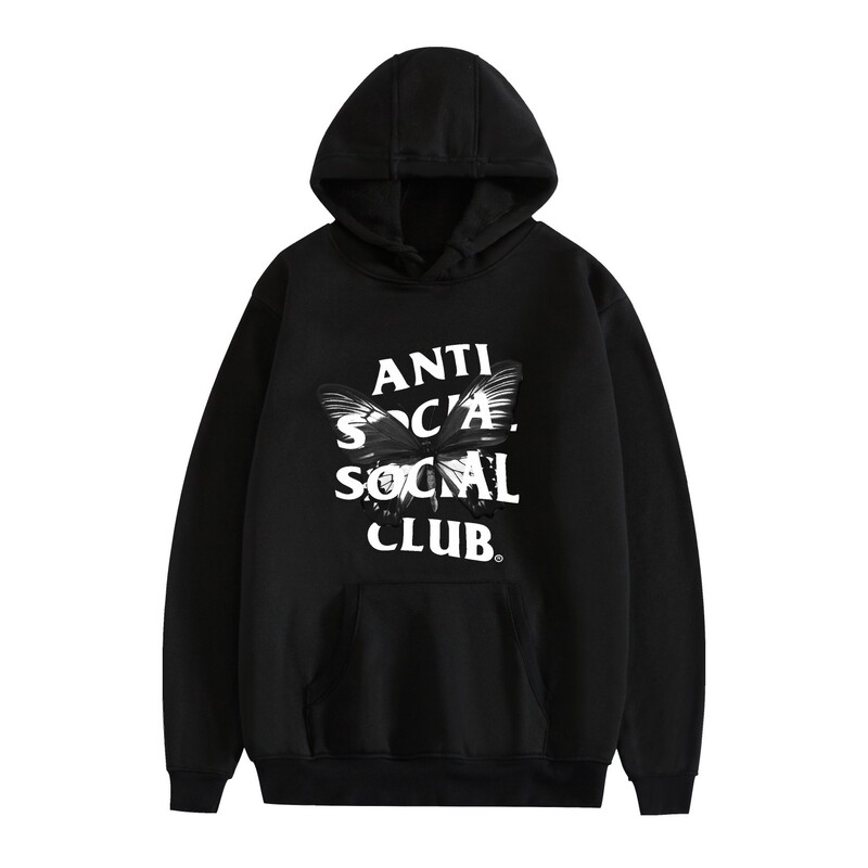 Hot Selling Anti Social Club Assc Casual Hooded Pullover Sweatshirt for Men and Women, Fashionable Couple Style Hot Selling Anti Social Club Assc Casual Hooded Pullover Sweatshirt for Men and Women, Fashionable Couple Style