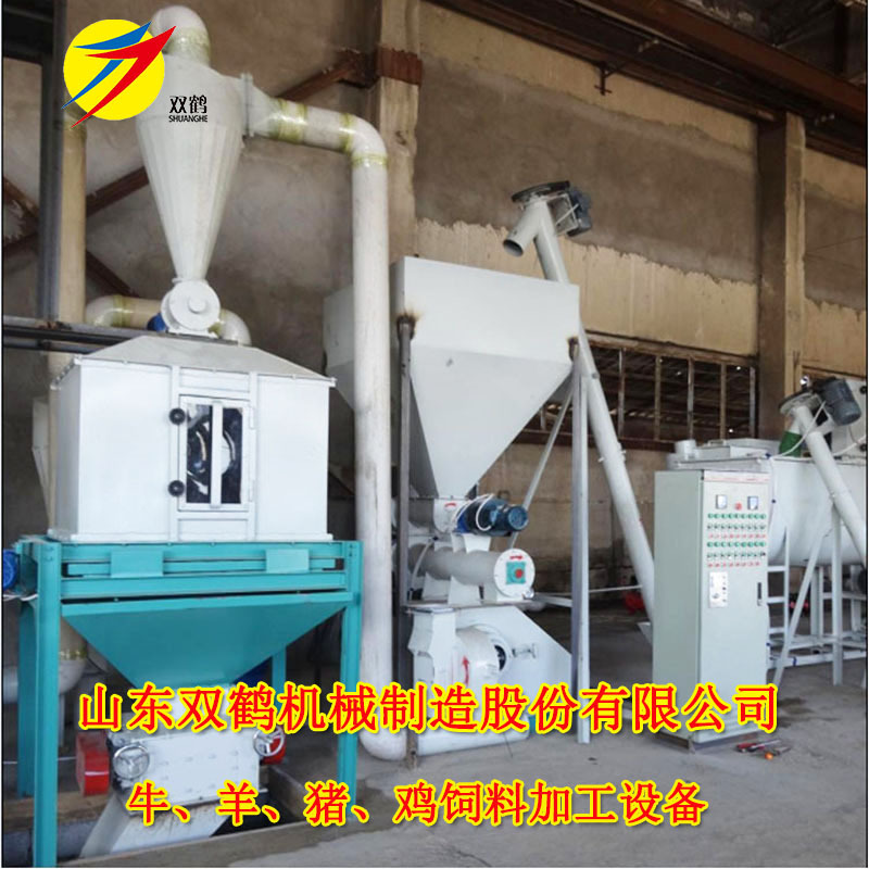 麦麸玉米稻壳加工兔饲料颗粒生产线 1吨整套养殖饲料机械多少钱