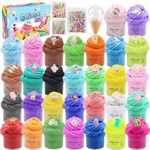 30Pcs Slime Cotton Mud Puff Glue Toy Color Clay Set Amazon Wholesale Slime Kit