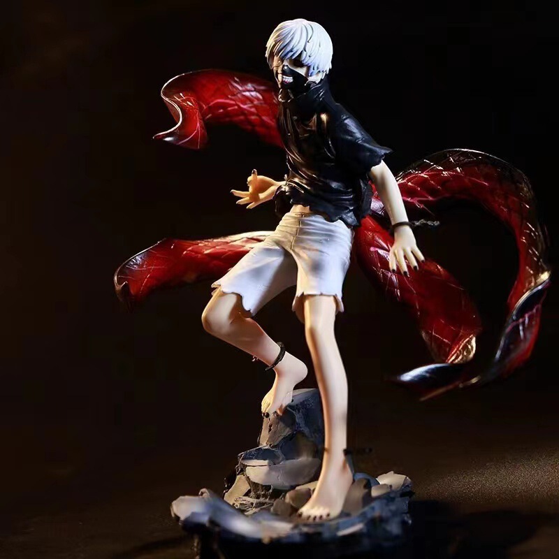 Wholesale/Dropshipping Tokyo Ghoul Figure Mask Centipede Interchangeable Face Kaneki Ken Doll Model