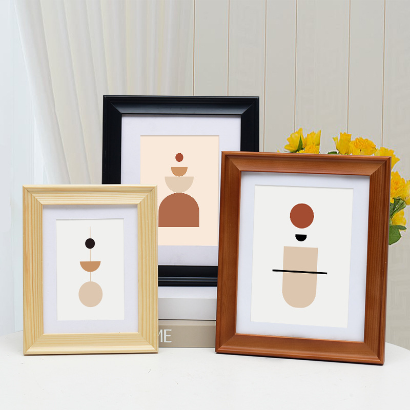 Casual Solid Wood Photo Frame Baroque 6810inch Can Be Placed on the Table or Hung on the Wall Photo Framed Wooden Wide Frame Wholesale
