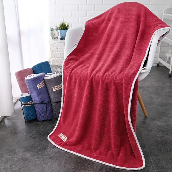Coral bath towel