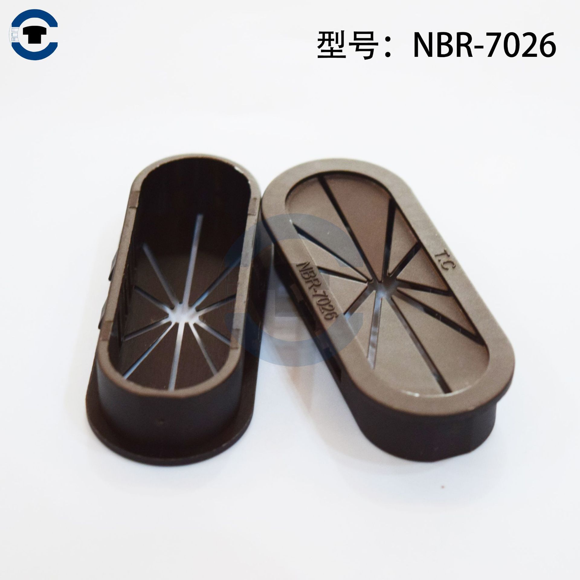 NBR-7026 光伏储能逆变器出海椭圆花瓣型护线环，电源设备护线环 电子元器件厂家批发实拍图