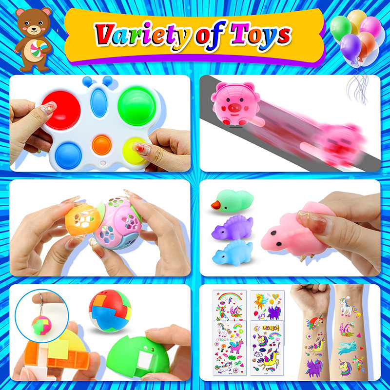 206-dielna súprava na dekompresiu hračiek na detskú narodeninovú oslavu_voghion.com