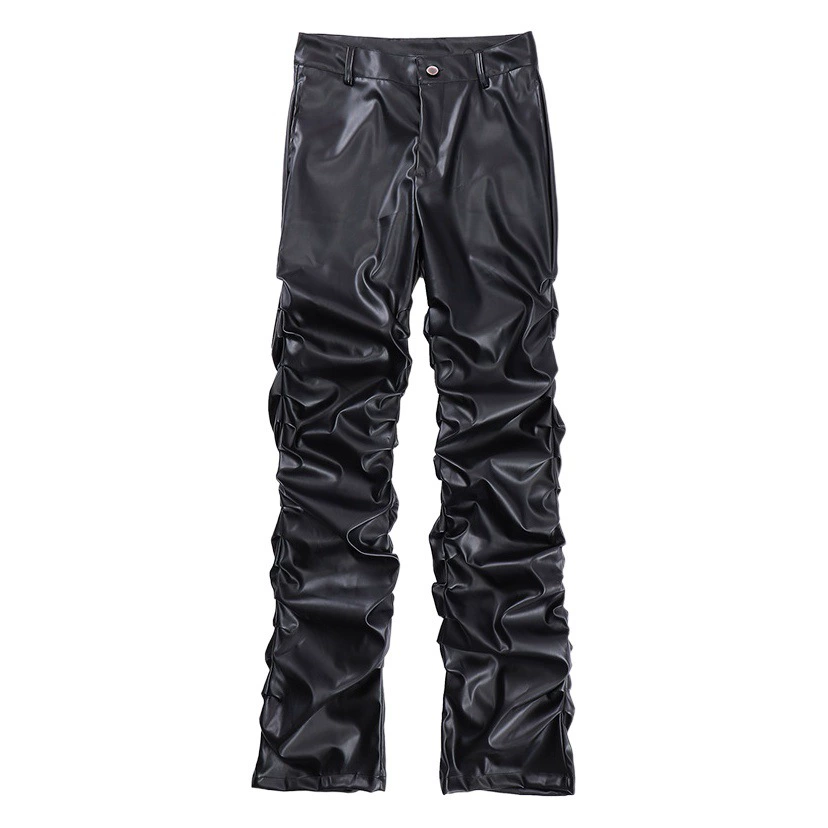 YPRS мужская одежда темная ниша дизайн блестящий кожаные брюки мужские джинсы хип-хоп свободные повседневные брюки