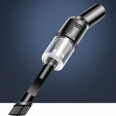 New cross-border car vacuum cleaner wireless charging car handheld gun type car high-power vacuum cleaner household (Tozsoranlar) - wireless-charging-black-120w-10000pa