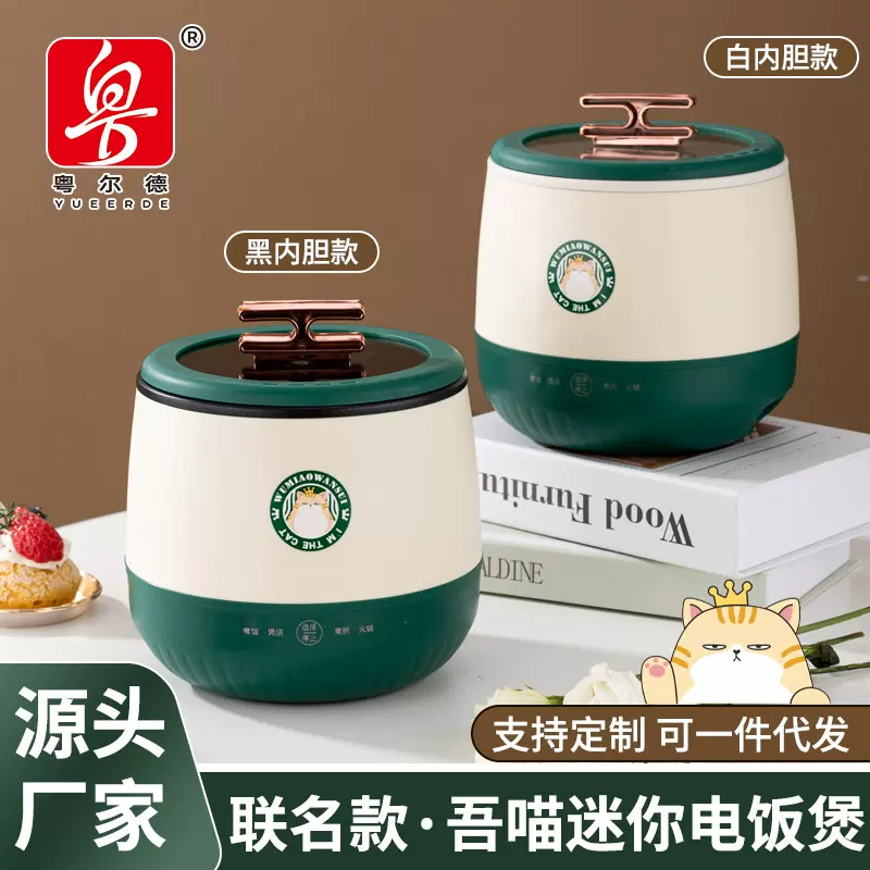 厂家直供  吾喵联名款电饭锅高颜值家用2人用智能不粘电饭煲 礼品