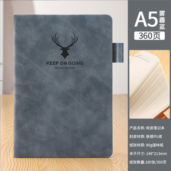A5 cuaderno macarons color grueso bloc de notas de alto valor Libro de registro de reuniones de negocios Libro de anuncios al por mayor