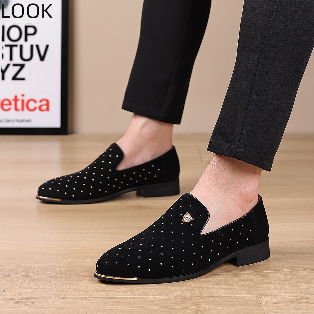 Nei véier Saisone schwaarz Set-Fouss Loafers Männer faul Casual Pedal Fuerschong Moud All-in-One verschleißbeständeg britesch Schong_voghion.com