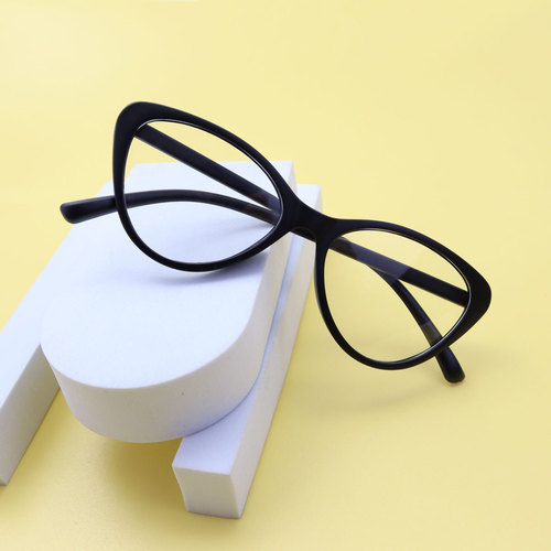 Fashionable and personalized anti-blue light cat-eye glasses, transparent lenses, European and American style, retro, simple, versatile flat glasses for men and women