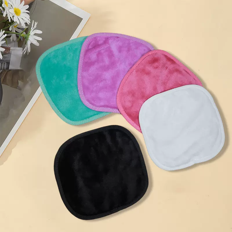 多色可选法兰绒小卸妆巾 厂家批发女生洗脸卸妆洁面卸妆用毛巾