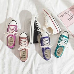 Low-top Canvas Shoes for Women 2021 Spring and Autumn New Casual Platform Shoes, Versatile Street Style Athletic Shoes, INS Trendy and Super Hot