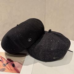 秋冬新款毛呢贝雷帽子女韩版百搭显脸小复古南瓜帽画家蓓蕾帽子