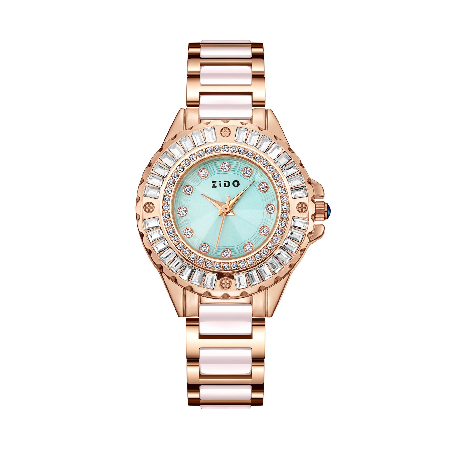 Reloj de cuarzo de lujo, moderno y exquisito con esfera tipo concha para mujer de la marca Zhidao, venta al por mayor del fabricante._voghion.com