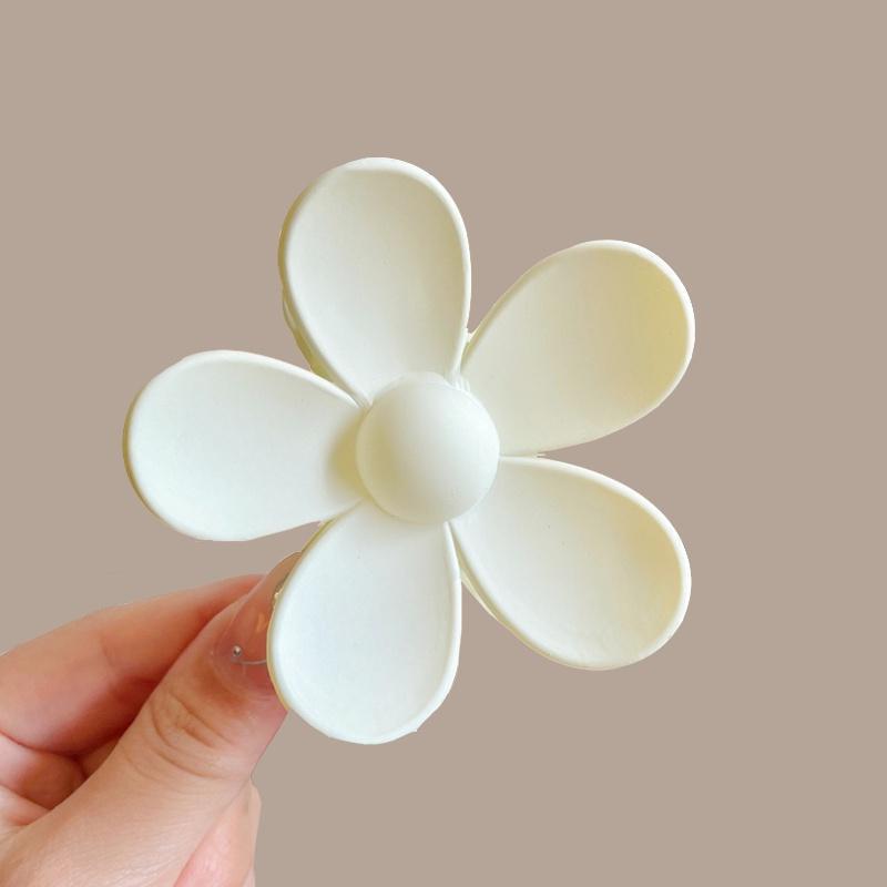 Otoño y invierno simple café de leche tiburón clip de cabello más agarrar clip de alta sensación detrás de la cabeza cabello adorno de cabello coreano agarrar cabello universal