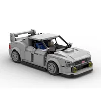 MOC-31818 совместимый с Лего Subaru WRX STi сборка из мелких частиц скорость 8 сетка модель автомобиля