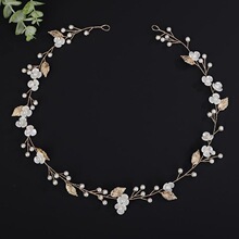 B 12092 Colorful Flower Hairband with Pearl ��ɫ���䷢��