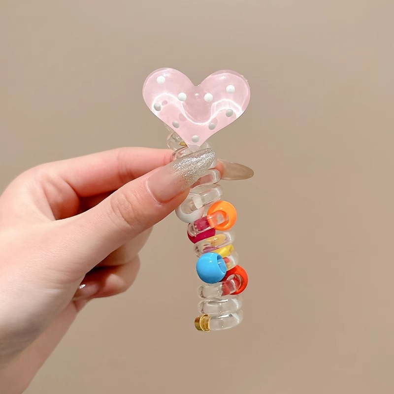 El cable telefónico de cinco puntas de estrella de alta burbuja trenzada de cabello de cola de caballo cuerda de cabello trenzada de correa de correa dulce punto de onda tocado