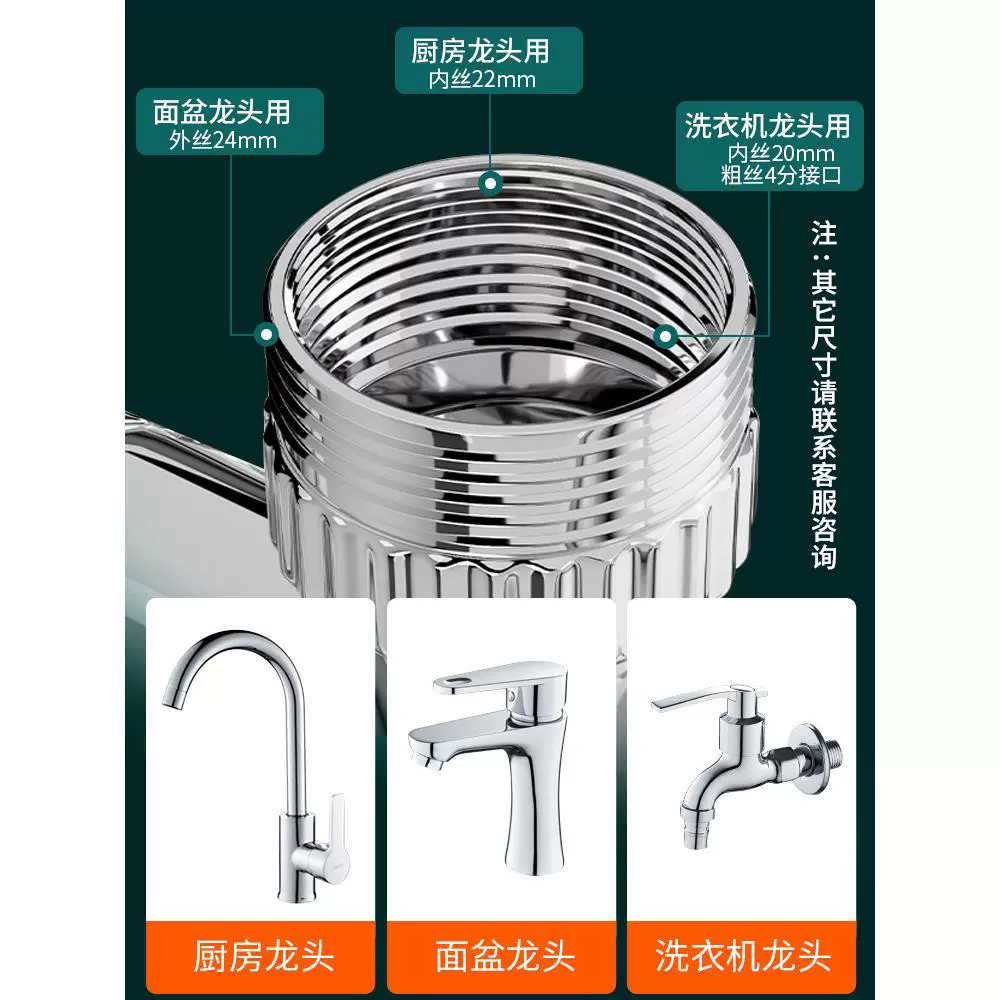 Mechanical universal long waterproof faucet extender