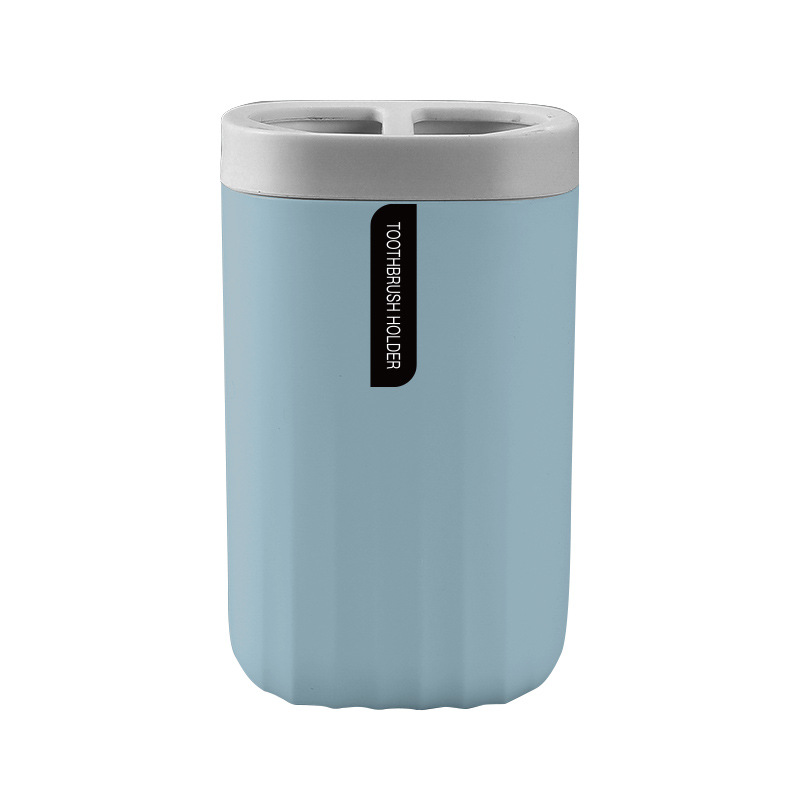 Patrón de onda Estilo nórdico cepillo de dientes caja de almacenamiento de plástico baño Baño hogar lavado taza de almacenamiento rack taza cepillo de dientes titular