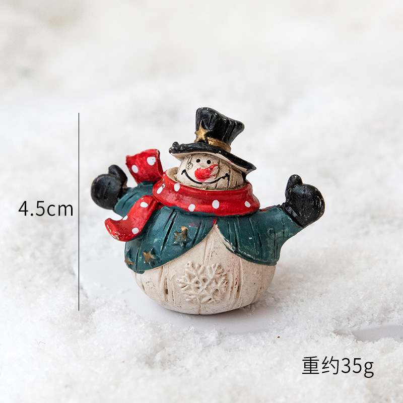 クリスマス装飾品雪だるま老人小公仔デスクトップ装飾シーン配置撮影道具クリスマス装飾|undefined