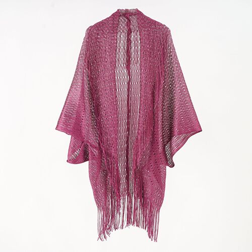 Miss He shawl gold and silver filigree slit shawl vacation bikini cover-up sun protection clothing new pattern