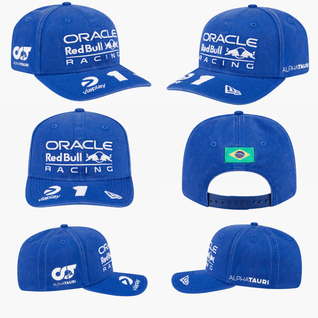 2024 nuevo estilo transfronterizo negro techo duro Red Bull League fan gorra de béisbol sombreado protector solar hombres y mujeres estilo bordado de moda