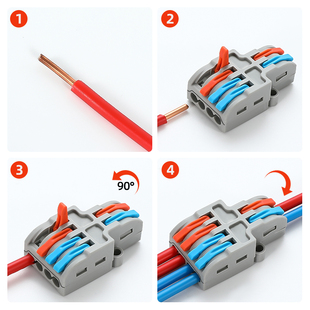 Ll Quick Terminal Block Wire Connector Quick Connector Two in and Six Out Two in and Four Out Pct- 422/622