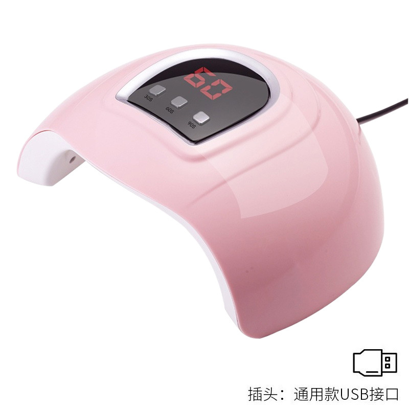 Luz de manicura transfronteriza 52W conveniente mini manicura luz de horno USB conector arco manicura luz de terapia de luz herramientas de manicura