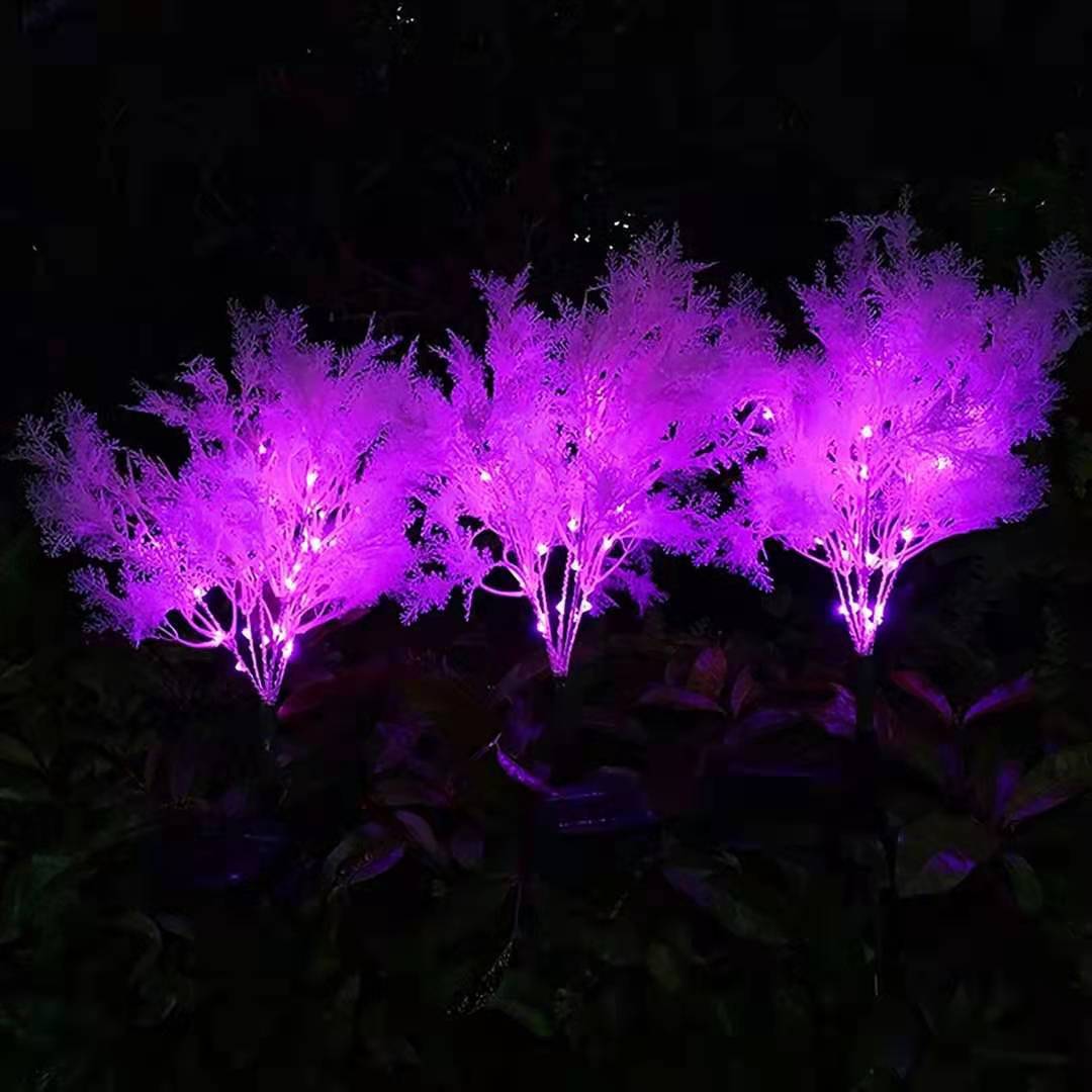 广东太阳能油菜花灯  菊花灯蝴蝶地插灯 庭院装饰草坪灯 加工订制