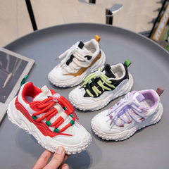 Boys' Spring Sports Shoes 2025 New Children's Mesh Breathable Dad Shoes for Big Kids Boys Casual Shoes Trendy