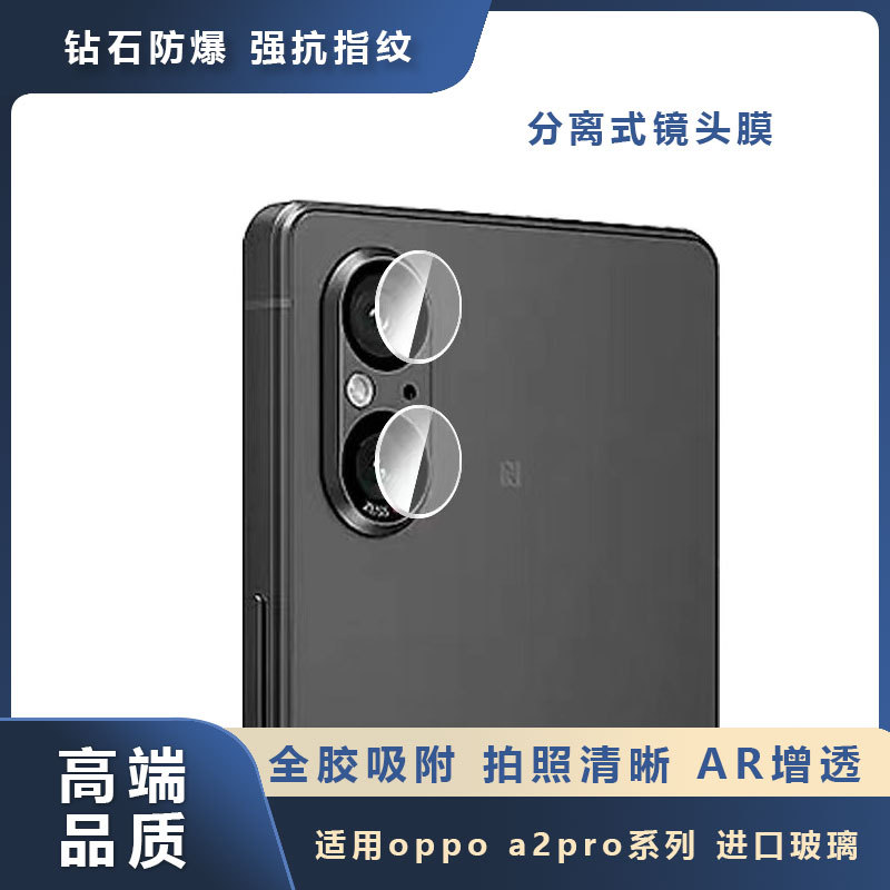Suitable for Sony Xperia5v single round separated lens film Sony camera HD glass protective film