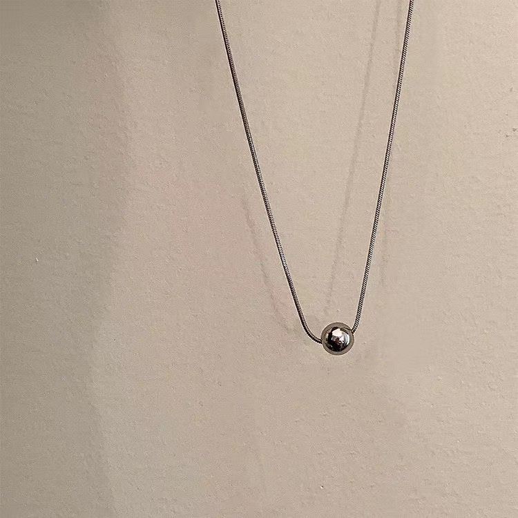 Edle Rundballen Kette Aus Edelstahl Für Damen Und Herren_voghion.com