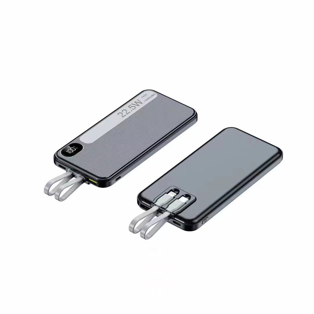 Carga rápida de gran capacidad de carga portátil fuente de alimentación portátil al por mayor al aire libre carga rápida con cable de carga eléctrica 20000 mAh