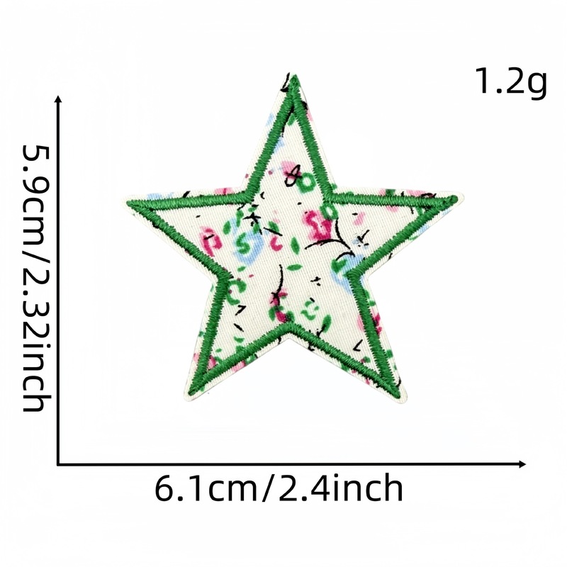 新鮮な文字刺繍布ステッカー花柄バッグアクセサリー刺繍スタンプ自己粘着パッチ新しい在庫|undefined