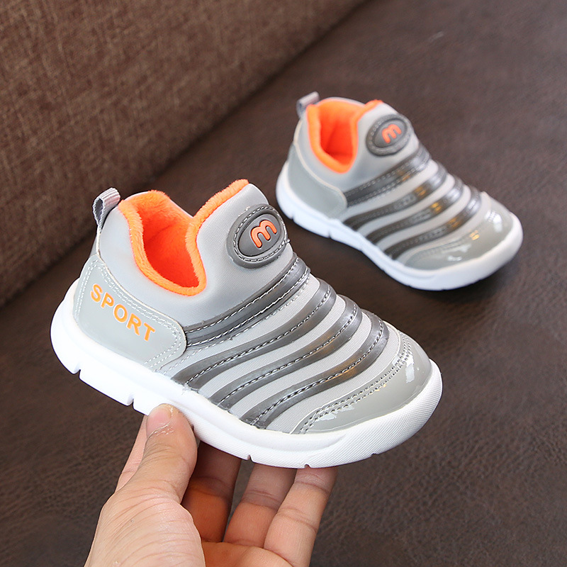Primavera verano y otoño niños Caterpillar zapatos para niños bebé niña Niño Zapatos de una sola capa niños zapatilla de deporte transpirable de fondo suave al por mayor