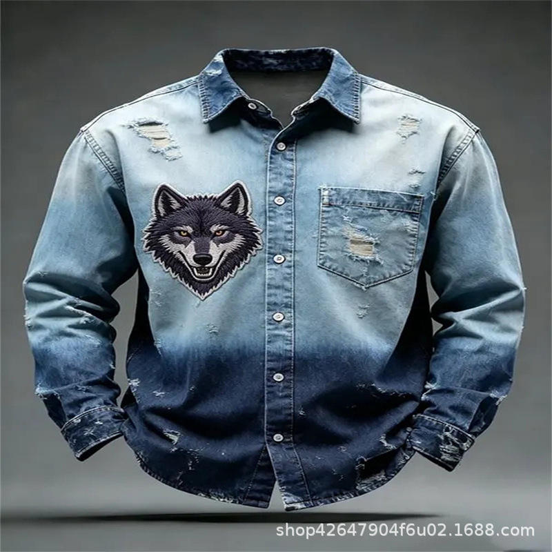 2026 New Cat Clover Men's Long Sleeve Shirt Casual Vacation Shirt 2026 New Cat Clover Men's Long Sleeve Shirt Casual Vacation Shirt