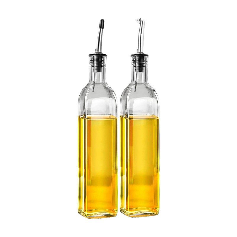 Amazon ガラスオイルボトル 500 ミリリットル透明オリーブオイルボトル家庭用キッチン料理酒醤油酢ボトル卸売|undefined