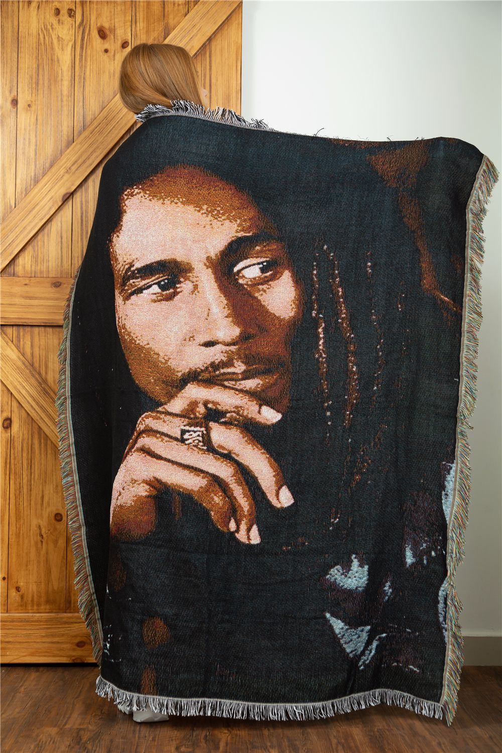 Sofa blanket, tapestry, blanket cover, decorative blanket, Bob Marley Reggae Jamaica_voghion.com