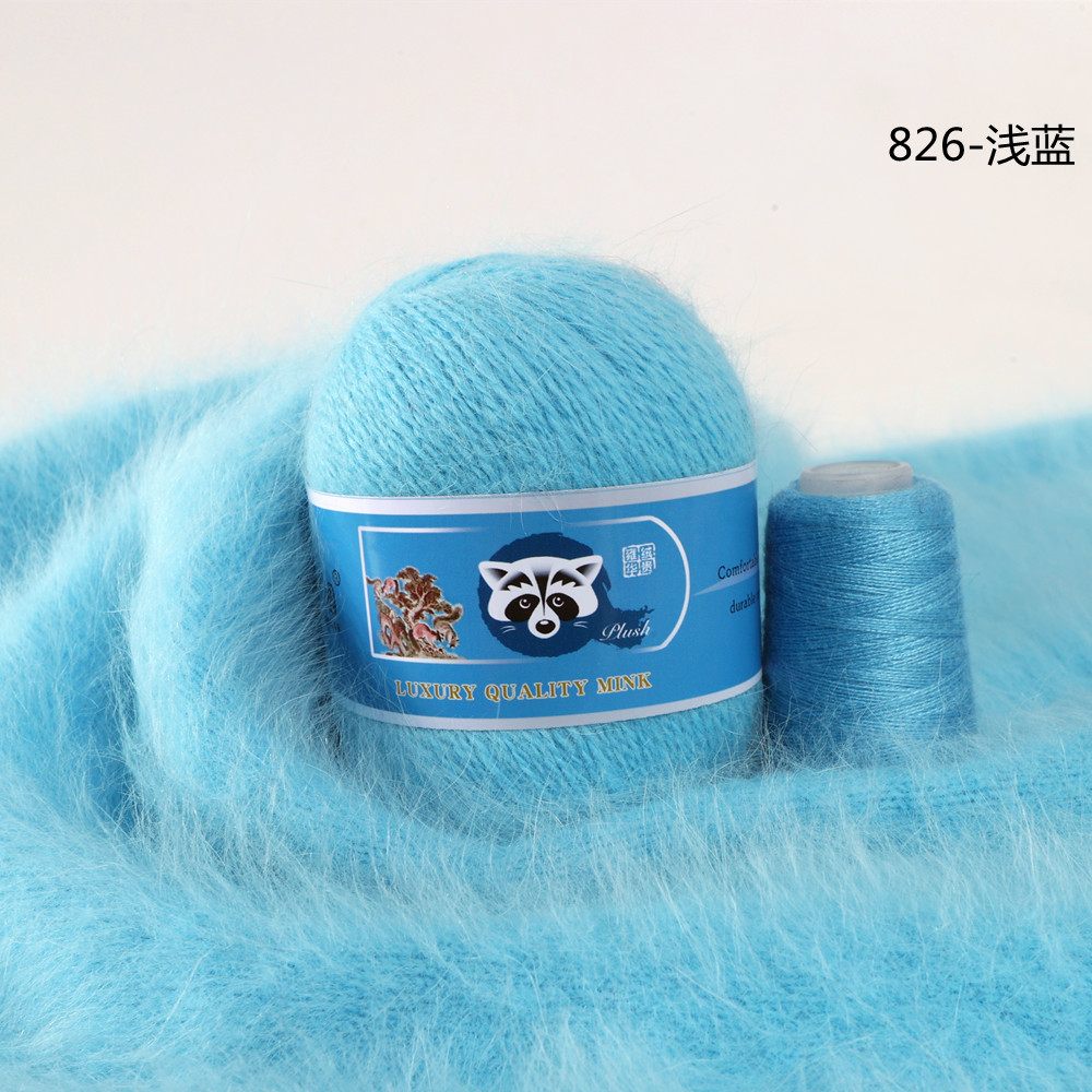 Venta Directa de fábrica medio grueso tejido a mano de lana de visón de lana Bola de lana tejida al por mayor de bricolaje bola de lana gran cantidad de descuento