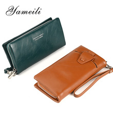 手机钱包高级感便携手拿钱包长款纯色潮流多功能韩版长款手机包